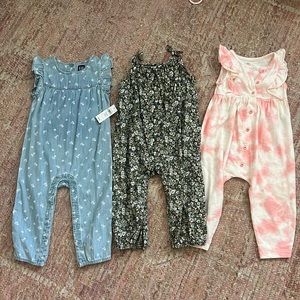 Set of 3 GAP jumpsuits, all like new!